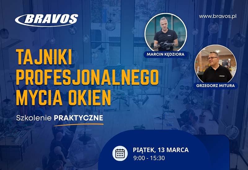 Szkolenie Bravos - Mycie okien