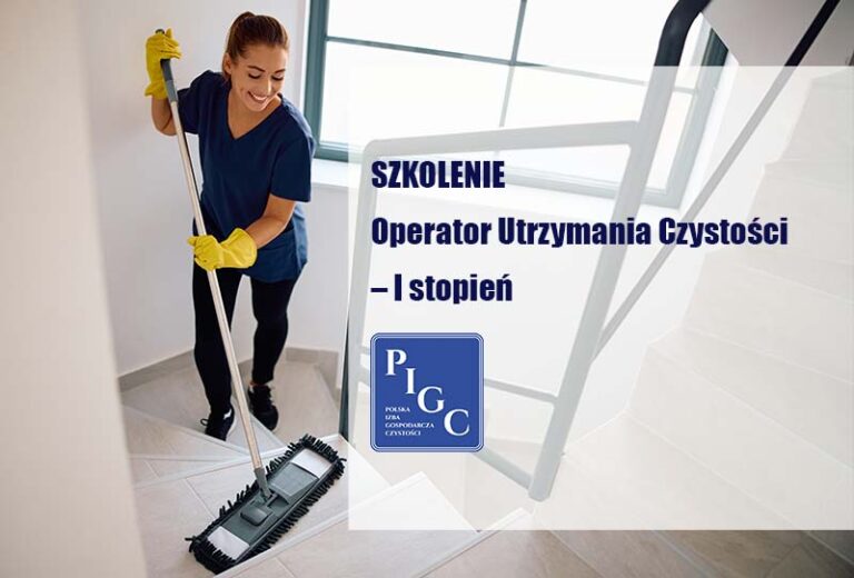 szkolenie "Operator profesjonalnych usług utrzymania czystości - I stopień"