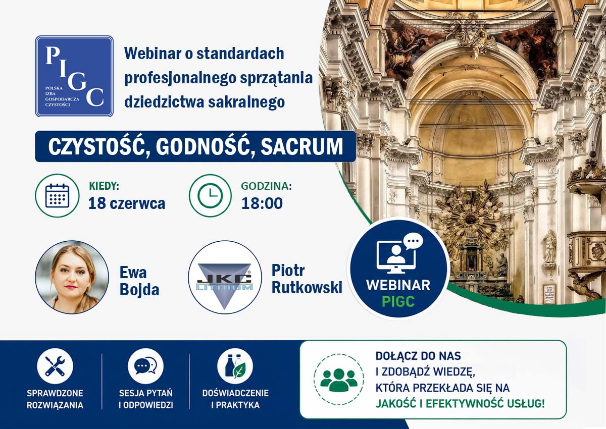 Czystość, godność, sacrum – o standardach profesjonalnego sprzątania dziedzictwa sakralnego