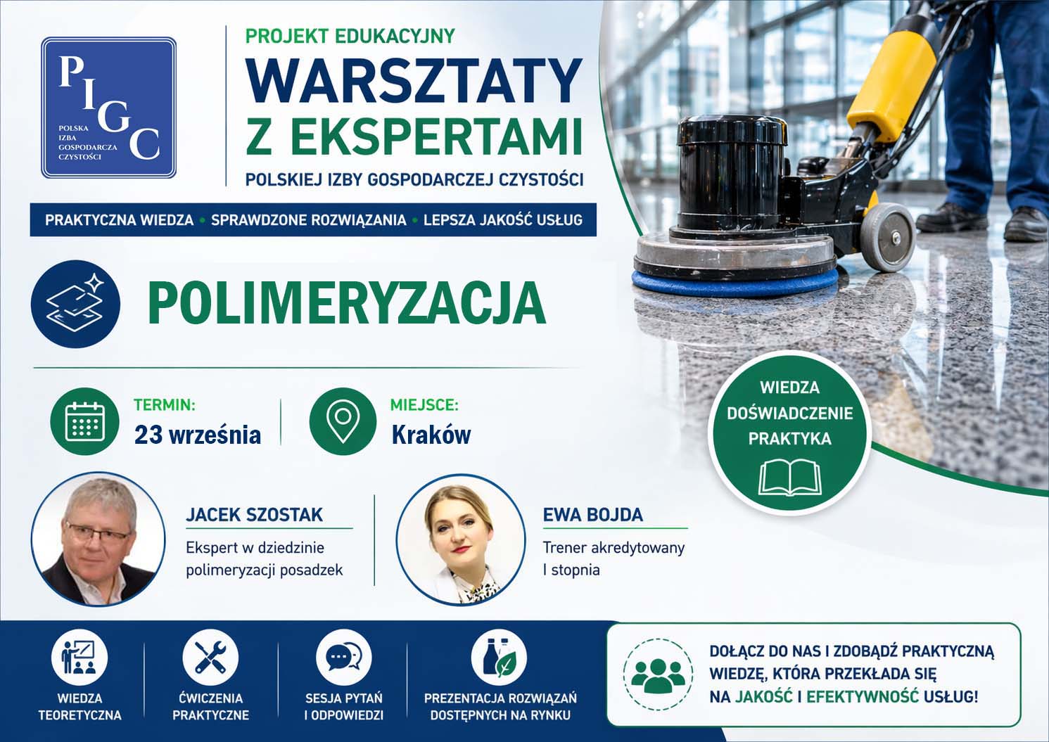 Warsztaty z Ekspertami PIGC - Polimeryzacja posadzek 2026-09